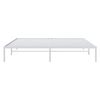 vidaXL Metal Bed Frame without Mattress White 180x200cm