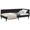 vidaXL Corner Bed Frame with Headboard Black 90 cm x 190 cm Velvet