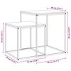 vidaXL Wall Shelves 2 pcs High Gloss White 40x9x3 cm