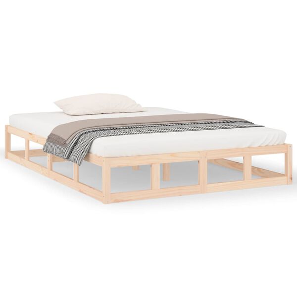 vidaXL Bed Frame without Mattress 140x200 cm Solid Wood