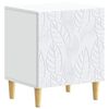 vidaXL Bedside Table White 43 x 34.5 x 50 cm Engineered Wood