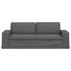 vidaXL Sofa Dark Grey 222 x 80 x 82 cm Fabric