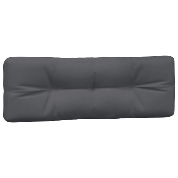vidaXL Pallet Cushions 7 pcs Anthracite Fabric
