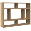 vidaXL Wall Shelf Artisan Oak 75x16x55 cm Engineered Wood