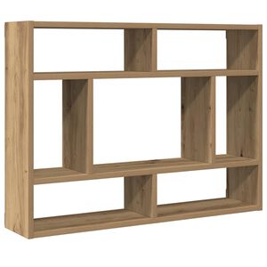 vidaXL Wall Shelf Artisan Oak 75x16x55 cm Engineered Wood