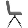 vidaXL Dining Chairs 2 pcs Dark Grey Fabric