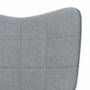 vidaXL Relaxing Chair Light Grey Fabric