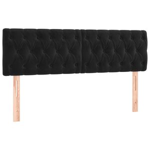 vidaXL Headboards 2 pcs Black 72 cm Velvet