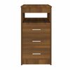 vidaXL Drawer Cabinet Brown Oak 40x50x76 cm Engineered Wood