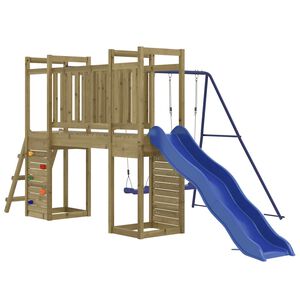 vidaXL Outdoor Playset | Pinewood | Vacuum pressure treated | Large | Durable