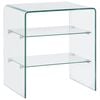 vidaXL Coffee Table 50x40x56 cm Tempered Glass