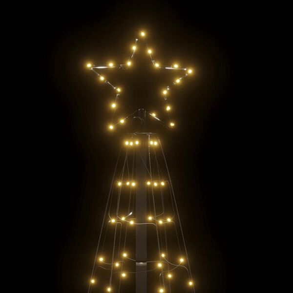 vidaXL LED Christmas Tree with Spikes 220 LEDs Warm White 180 cm