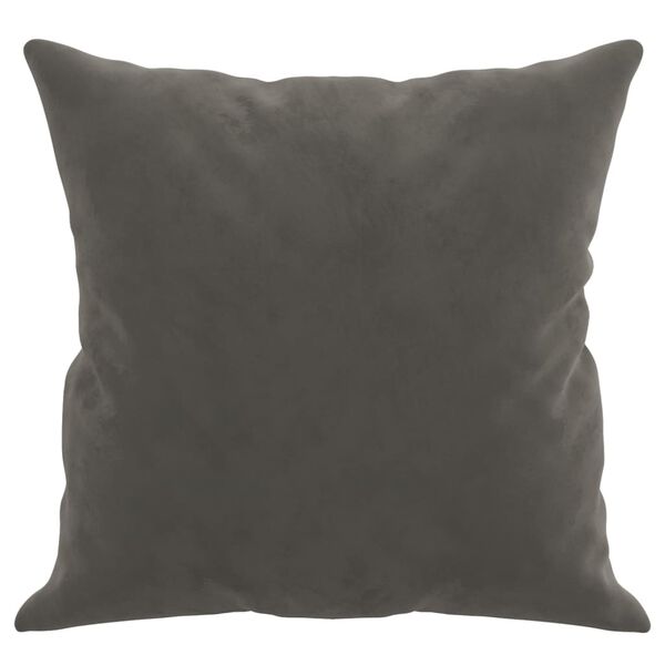 vidaXL Throw Pillows 2 pcs Dark Grey 40x40 cm Velvet