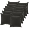 vidaXL Cushion with Pillow HEERLEN 12 pcs Black Polyester
