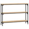vidaXL Console Table Sonoma Oak 100x22.5x75 cm Engineered Wood