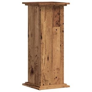 vidaXL Plant Stand Old Wood 33 x 33 x 80 cm Engineered wood