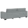 vidaXL 3 Piece Sofa Set with Cushions&nbsp;Light Grey Fabric
