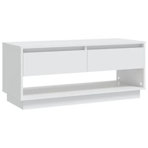 vidaXL TV Cabinet White 102x41x44 cm Engineered Wood