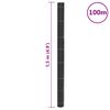 vidaXL Weed Membrane Black 1.5x100 m PP
