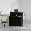 vidaXL Reception Desk Black 100x50x103.5 cm Engineered Wood