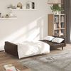 vidaXL 2-Seater Sofa Bed Brown Faux Leather