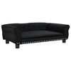 vidaXL Dog Bed Black 95x55x30 cm Faux Leather
