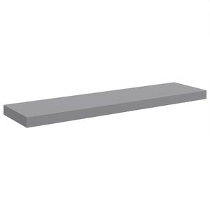 vidaXL Floating Wall Shelf Grey 90x23.5x3.8 cm MDF