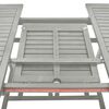 vidaXL 5 Piece Garden Dining Set (150-200)x100cm Solid Acacia Wood Grey