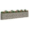 vidaXL Gabion Raised Bed Galvanised Iron 540x50x100 cm