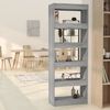 vidaXL Book Cabinet/Room Divider Grey Sonoma 60x30x166 cm Engineered Wood