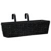 vidaXL Planters 2 pcs Water Hyacinth Black