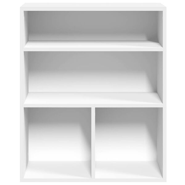 vidaXL Book Cabinet White 60x30x71.5 cm Engineered Wood