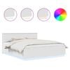 vidaXL Bed Frame with Headboard White 180 x 200 cm Engineered Wood