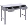 vidaXL Writing Desk Grey 110x45x76 cm Wood