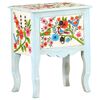 vidaXL Bedside Cabinet | Multicoloured | Solid mango wood, MDF | Medium