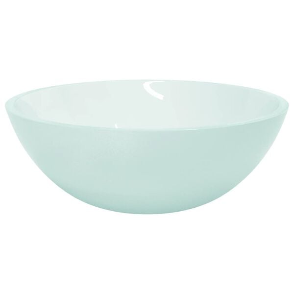 vidaXL Basin Glass 50x37x14 cm Frosted