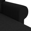 vidaXL Sofa Black 195 x 138 x 80 cm Fabric