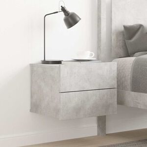 vidaXL Bedside Cabinet Concrete Grey 40x30x30 cm Engineered Wood