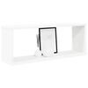 vidaXL Wall Cube Shelf 4 pcs White 60x15x23 cm Engineered Wood