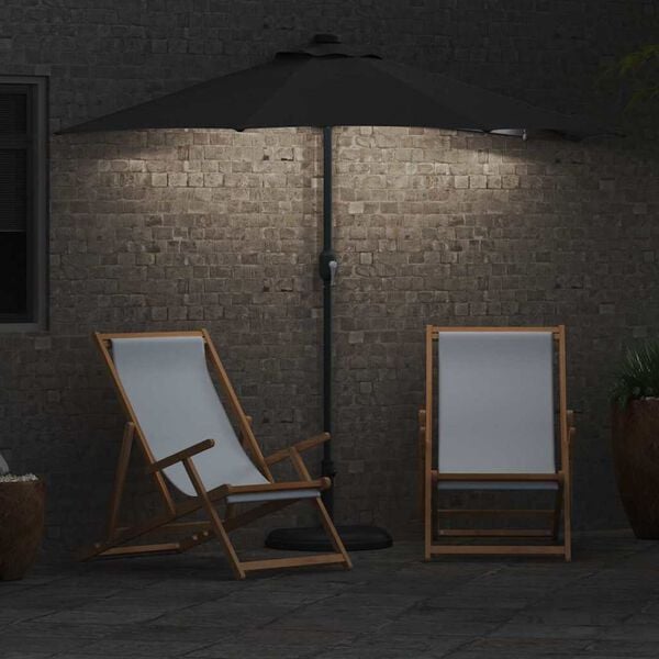 vidaXL Garden Parasol Anthracite 294 x 150 x 223 cm