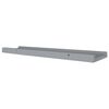 vidaXL Picture Frame Ledge Shelves 2 pcs Grey 60x9x3 cm MDF