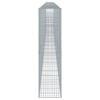vidaXL Gabion Basket with Cover 1100x50x200 cm Galvanised Iron