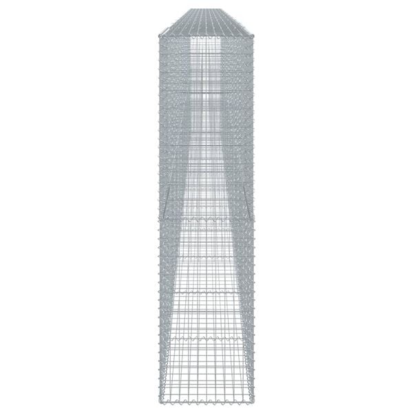 vidaXL Gabion Basket with Cover 1100x50x200 cm Galvanised Iron