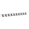 vidaXL Wall-Mounted Coat Rack Wall-Mounted White 100 x 10.5 x 10.5 cm