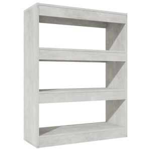 vidaXL Book Cabinet | Concrete grey | Engineered wood | Medium | Book Cabinet