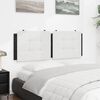 vidaXL Headboard Cushion "Zadar" White and Black 137 cm Double Faux Leather