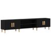 vidaXL TV Cabinet Black Oak 180 x 31.5 x 40 cm Engineered Wood