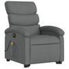 vidaXL Electric Stand up Massage Recliner Chair Dark Grey Fabric
