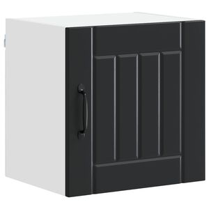 vidaXL Wall Cabinet LUCCA Black 40 x 31 x 40 cm Engineered Wood