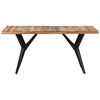 vidaXL Dining Table 160x80x76 cm Solid Reclaimed Wood